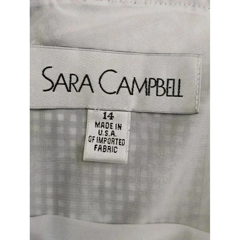 Sara‎ Campbell Black And White Dress Size 14 - Picture 6 of 8